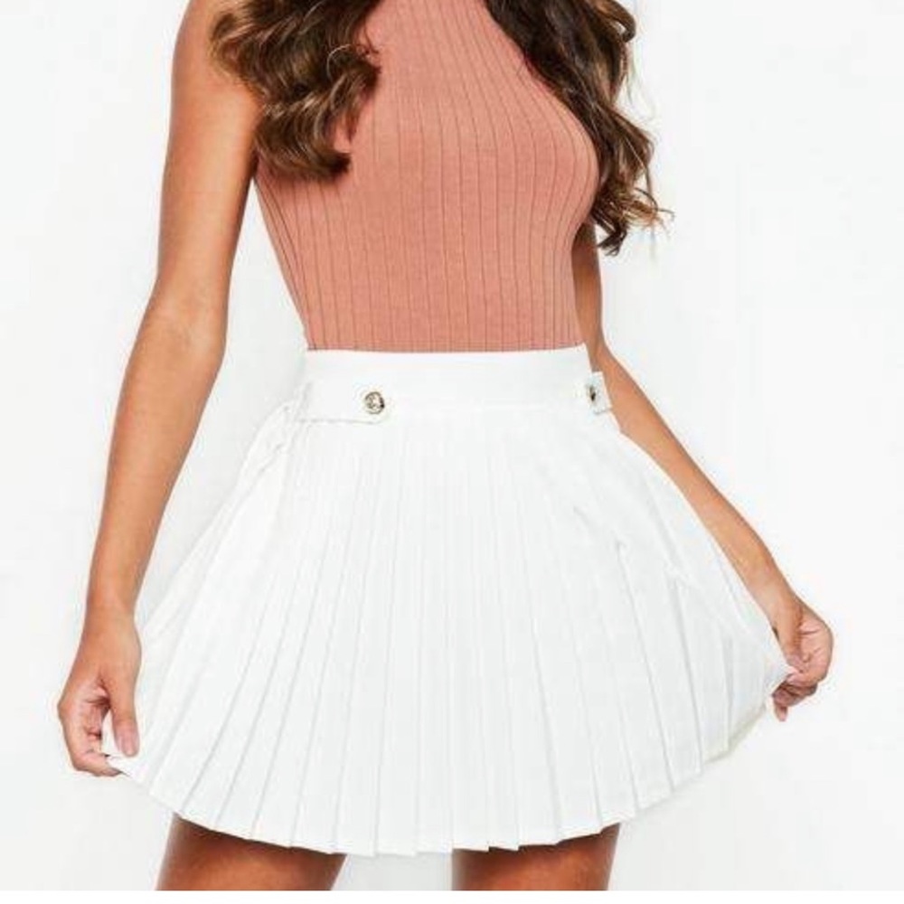 Misguided Pleated Military Tennis Skirt